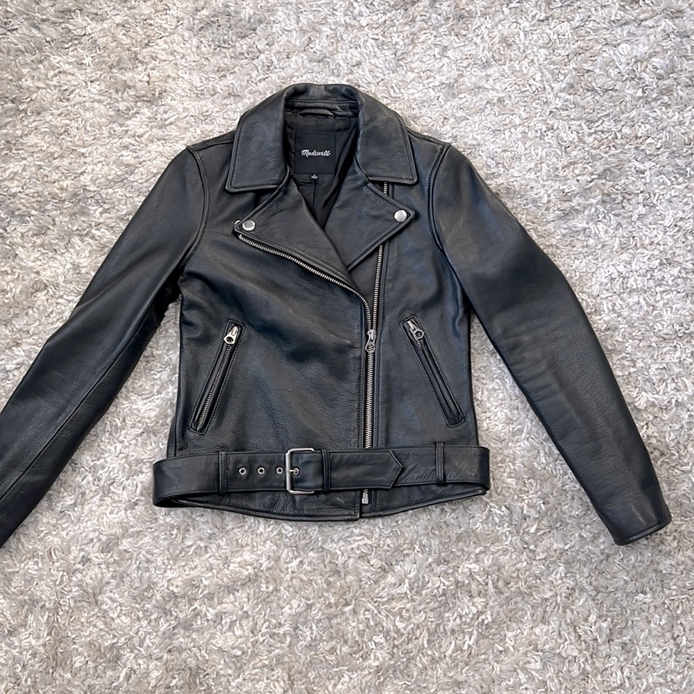 Madewell Ultimate Leather Motorcycle Jacket Size S Practically New, worn once
